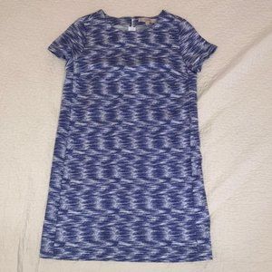 Ann Taylor women Blue and White Shift Dress